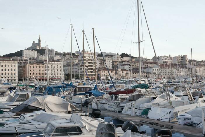 photo du vieux port à Marseille